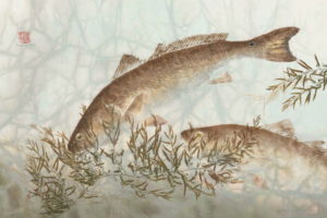 魚拓が魚拓を超えてインテリアアートになる